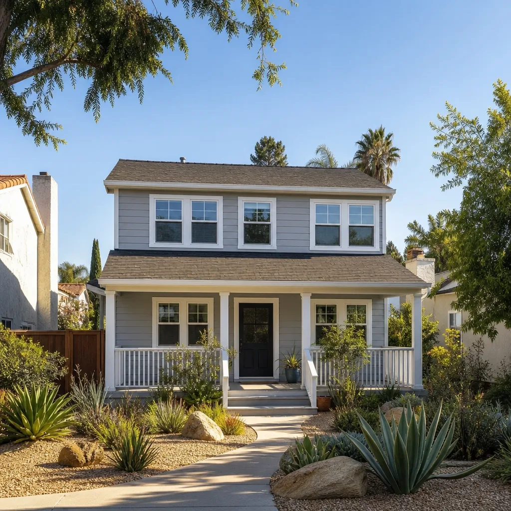 A second-story addition that matches the existing roofline